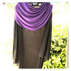 LAST CHANCE:Adult Large Halloween Robe with Purple collar 🎃Halloween costume 🎃